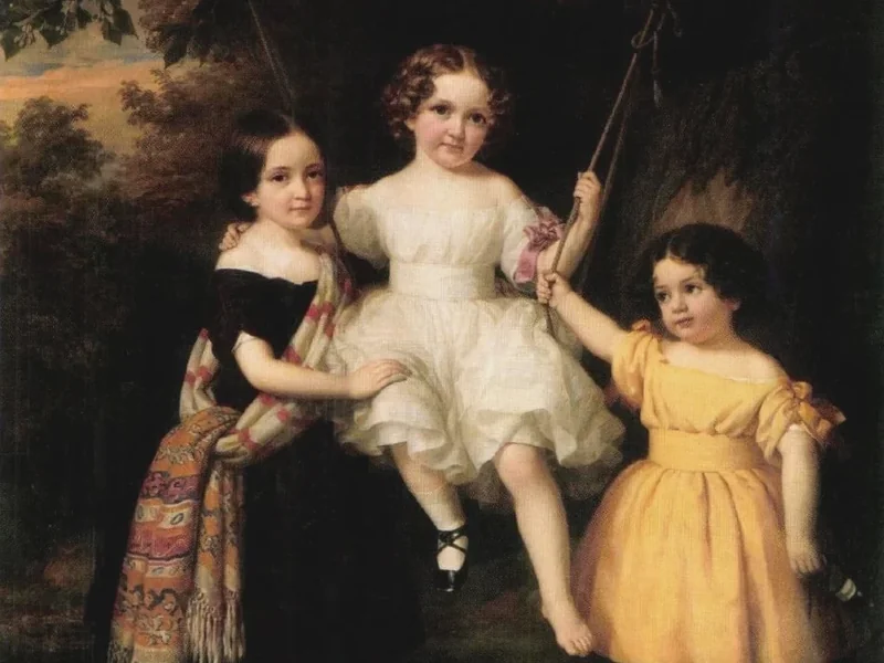 1844-Ilona Barabás - Figlie dell'artista, 1849